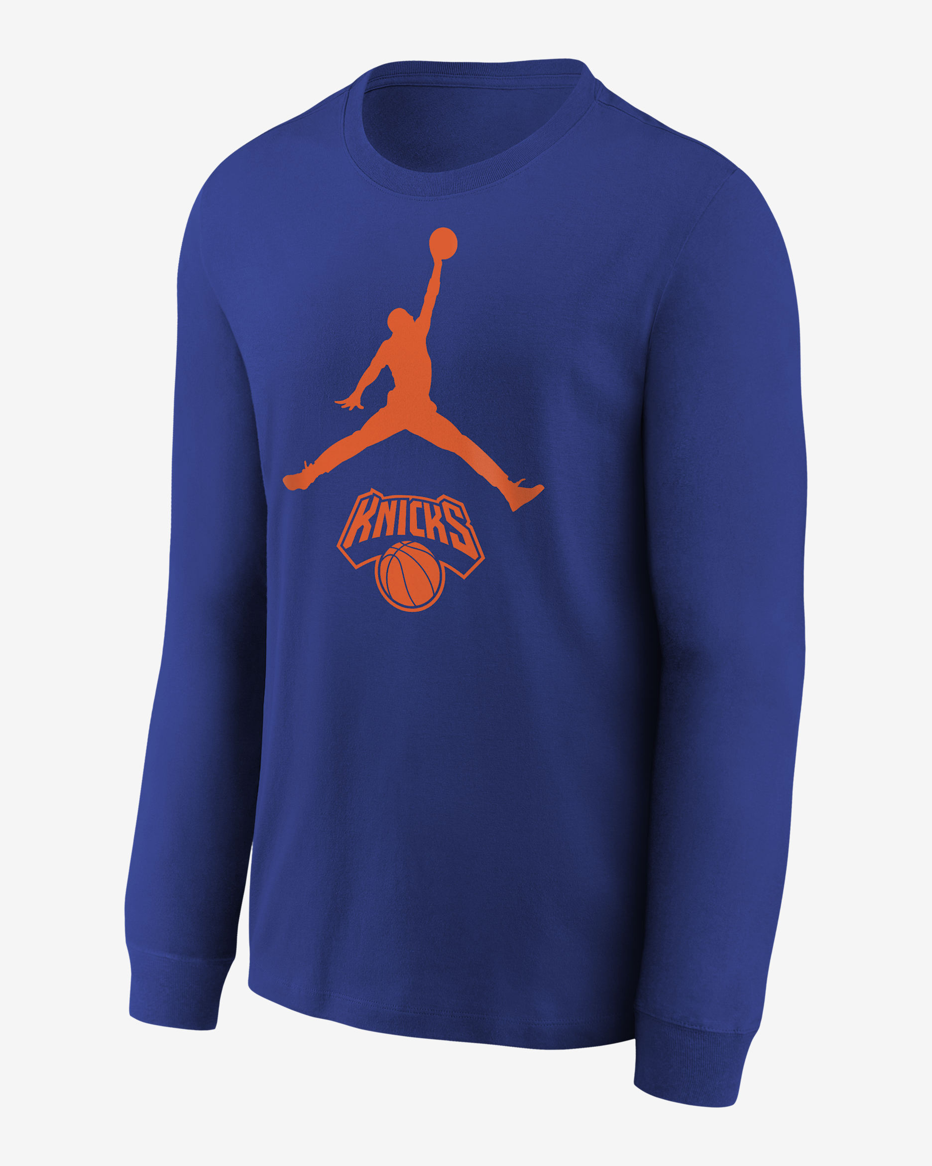 NIKE ジョーダン　NBA ロンT New York Knicks Essential Big Kids' Jordan NBA Long-Sleeve T-Shirt